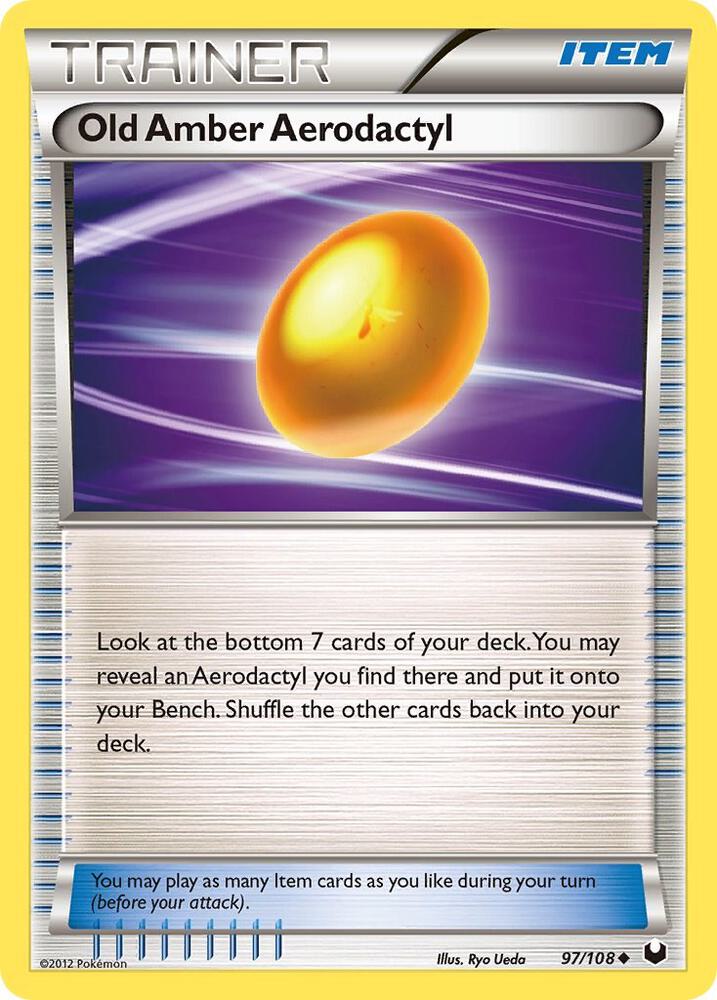 Old Amber Aerodactyl 97/108 (Dark Explorers)  | Good Games Adelaide SA