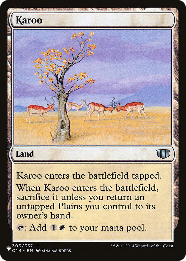 Karoo C14 303/337 (The List Reprints)  | Good Games Adelaide SA