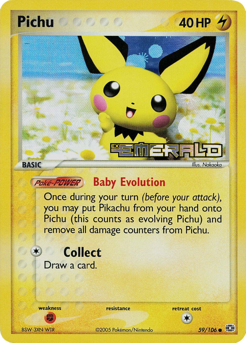 Pichu (59/106) (Stamped) [EX: Emerald] | Good Games Adelaide SA