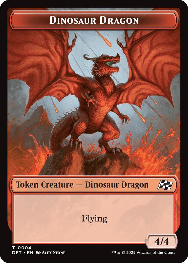 Dinosaur Dragon // Treasure 4 // 11 (Aetherdrift)  - Foil | Good Games Adelaide SA