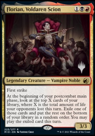 Florian, Voldaren Scion (Promo Pack) [Innistrad: Midnight Hunt Promos] | Good Games Adelaide SA