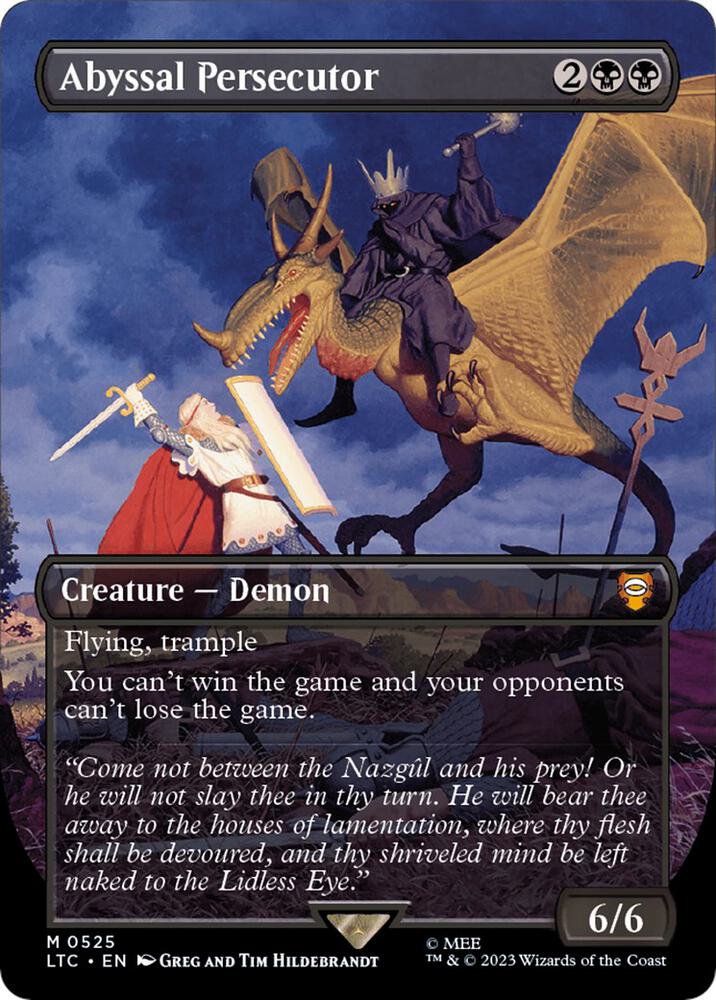Abyssal Persecutor 525 (Commander: The Lord of the Rings: Tales of Middle-earth)  - Borderless | Good Games Adelaide SA