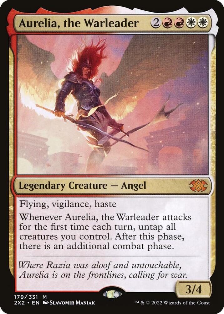 Aurelia the Warleader 179 (Double Masters 2022)  - Foil | Good Games Adelaide SA