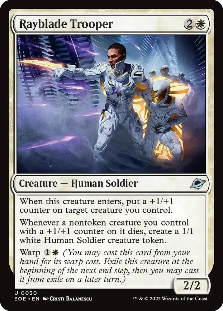 Rayblade Trooper 30 (Edge of Eternities)  - Foil | Good Games Adelaide SA