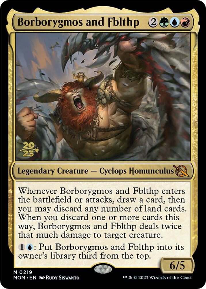 Borborygmos and Fblthp 219 (Prerelease Cards)  - Foil | Good Games Adelaide SA