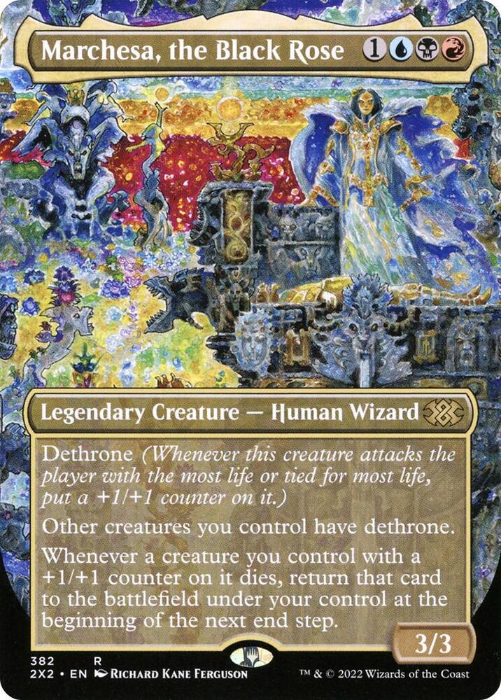 Marchesa the Black Rose Borderless 382 (Double Masters 2022)  | Good Games Adelaide SA