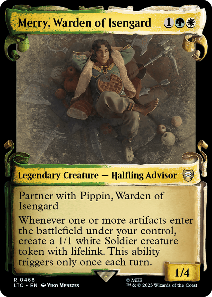 Merry, Warden of Isengard [The Lord of the Rings: Tales of Middle-Earth Commander Showcase Scrolls] | Good Games Adelaide SA