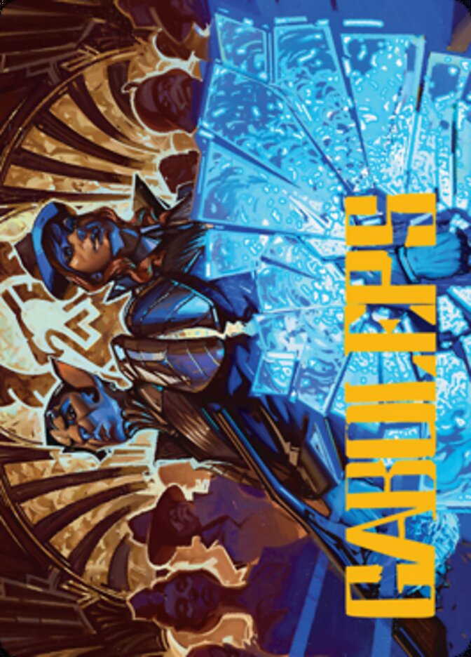 Contractual Safeguard Art Card (Gold-Stamped Signature) [Streets of New Capenna Art Series] | Good Games Adelaide SA