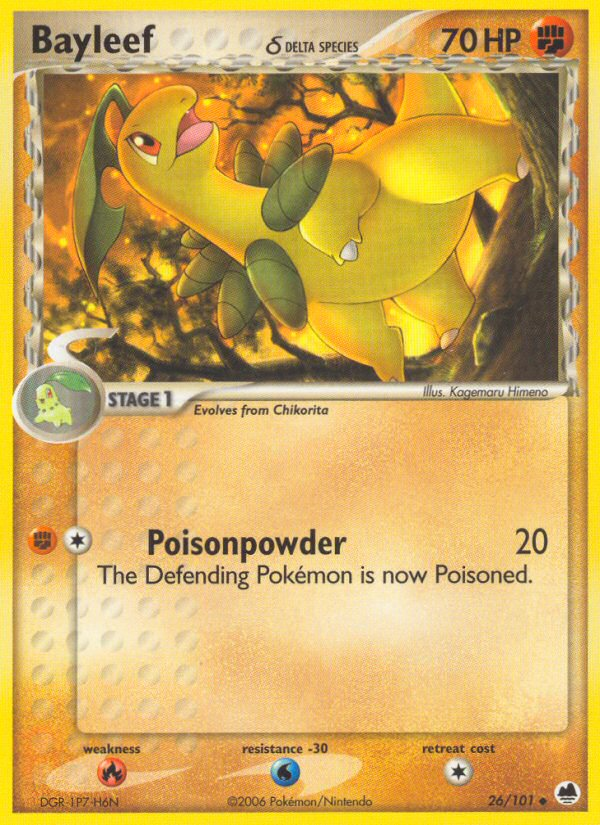 Bayleef (26/101) (Delta Species) [EX: Dragon Frontiers] | Good Games Adelaide SA