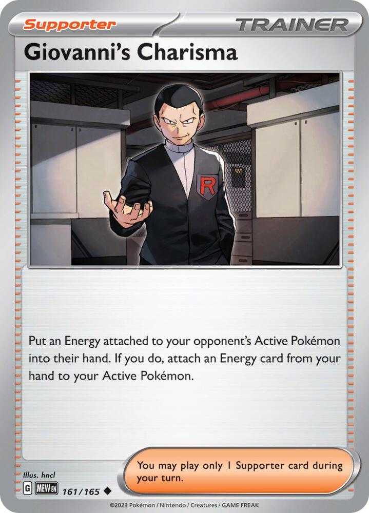 Giovanni's Charisma 161/165 (SV: Scarlet & Violet 151)  | Good Games Adelaide SA