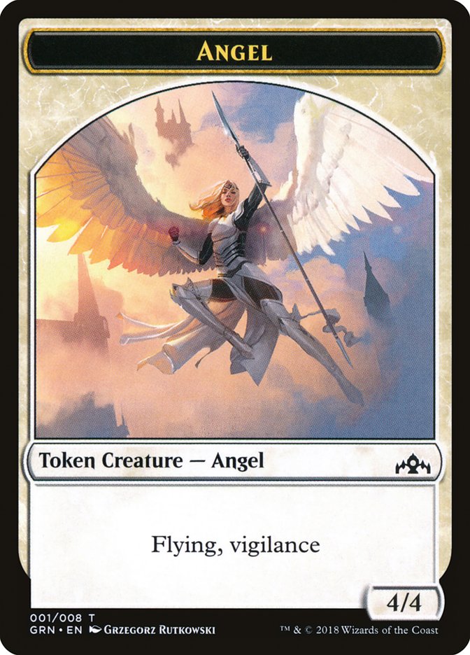 Angel Token [Guilds of Ravnica Tokens] | Good Games Adelaide SA