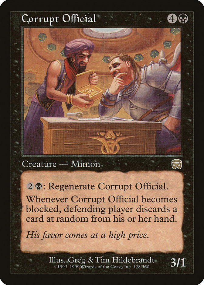 Corrupt Official 128 (Mercadian Masques)  | Good Games Adelaide SA