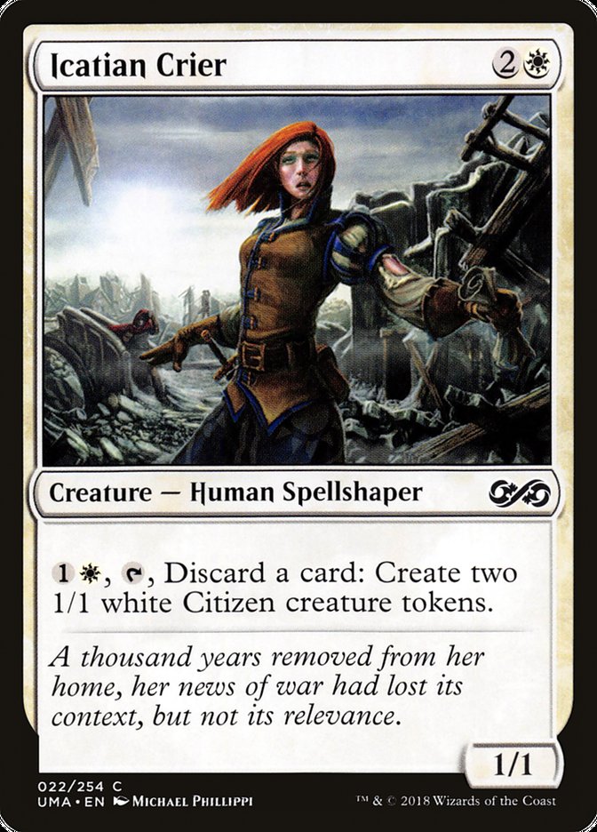 Icatian Crier 22 (Ultimate Masters)  - Foil | Good Games Adelaide SA