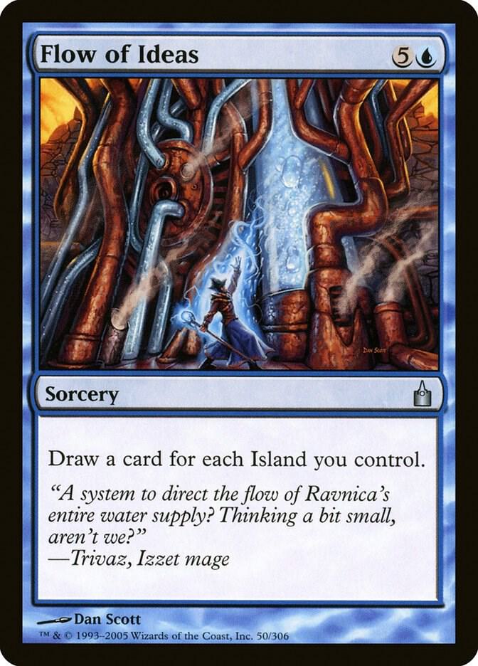 Flow of Ideas 50/306 (Ravnica: City of Guilds)  - Foil | Good Games Adelaide SA