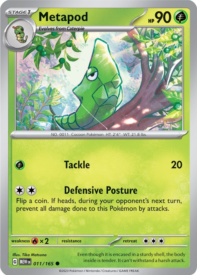 Metapod (011/165) [Scarlet & Violet: 151] | Good Games Adelaide SA
