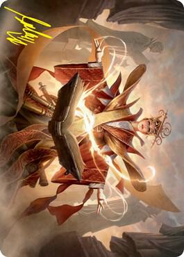 Augusta Dean of Order Art Card Gold Stamped Signature 54 (Art Series: Strixhaven)  | Good Games Adelaide SA