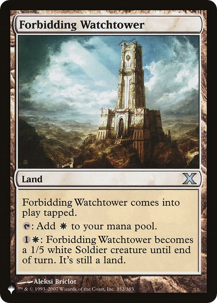 Forbidding Watchtower 352/383 (The List Reprints)  | Good Games Adelaide SA