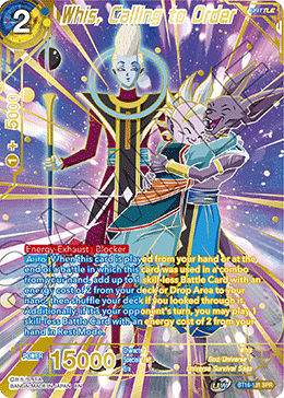 Whis, Calling to Order (SPR) (BT16-131) [Realm of the Gods] | Good Games Adelaide SA