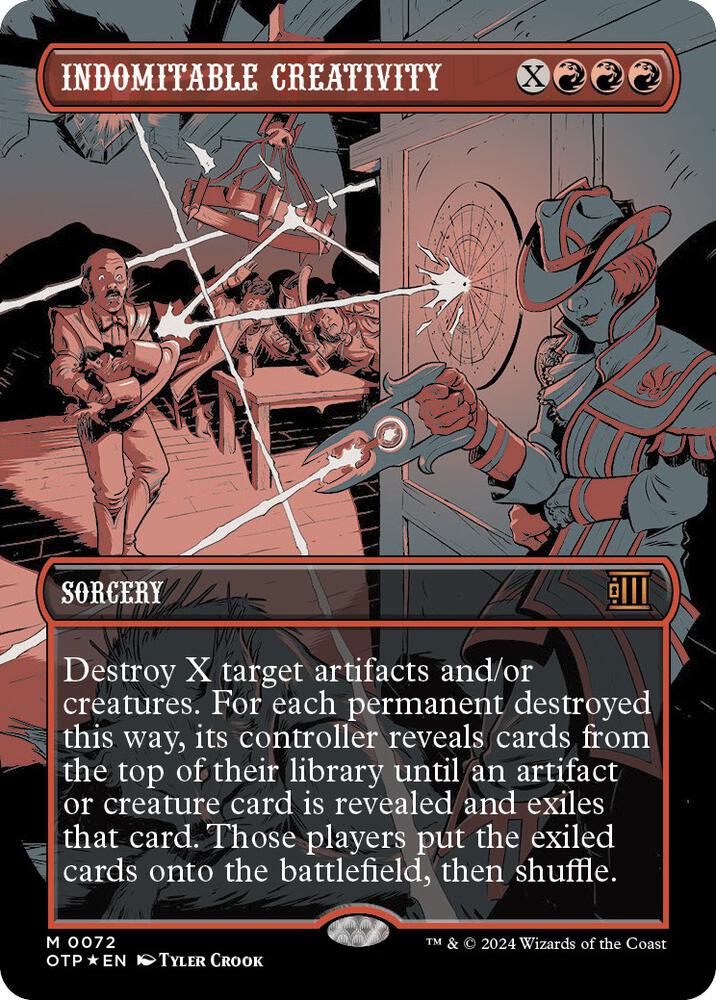 Indomitable Creativity 72 (Outlaws of Thunder Junction: Breaking News)  - Foil | Good Games Adelaide SA