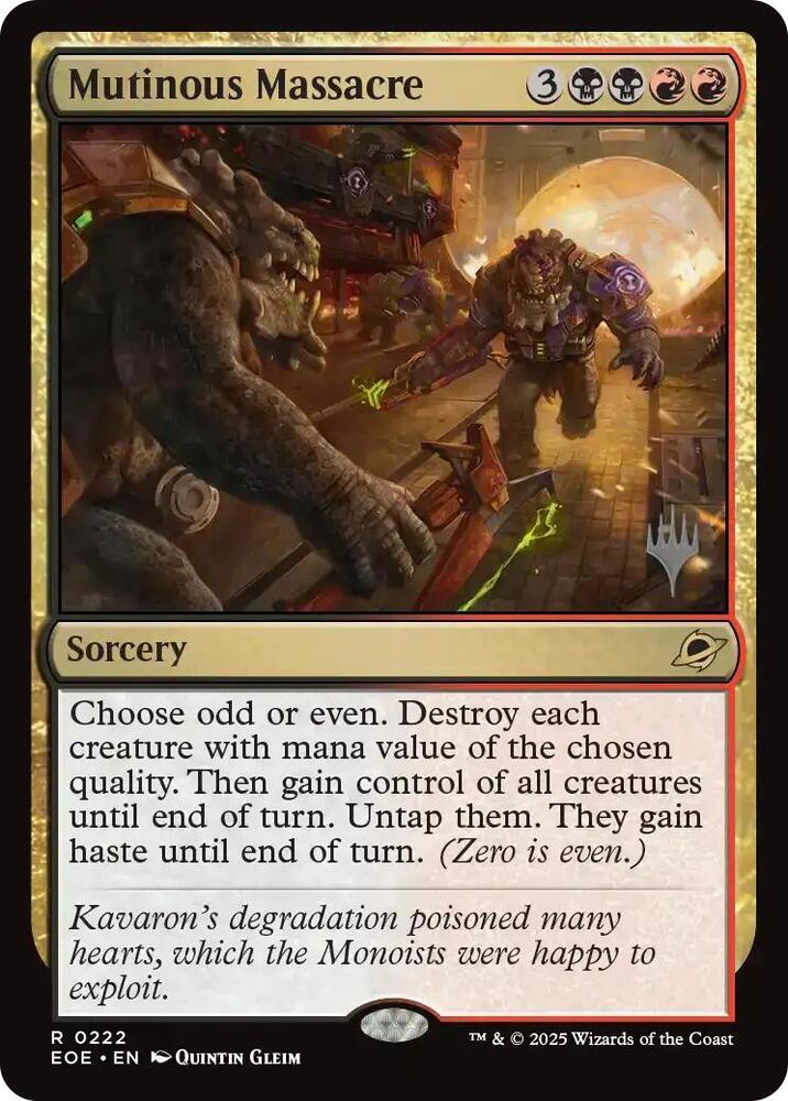 Mutinous Massacre 222 (Promo Pack: Edge of Eternities)  | Good Games Adelaide SA