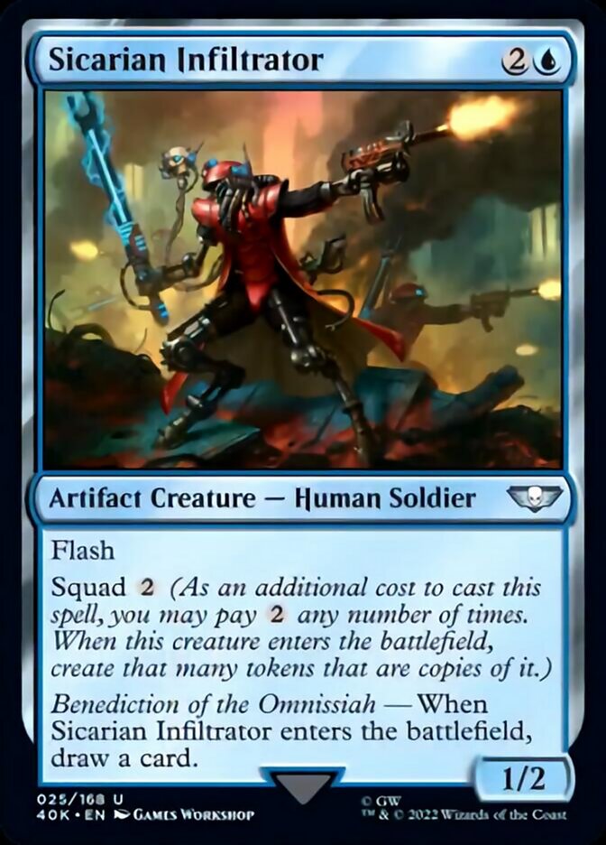 Sicarian Infiltrator (Surge Foil) [Universes Beyond: Warhammer 40,000] | Good Games Adelaide SA