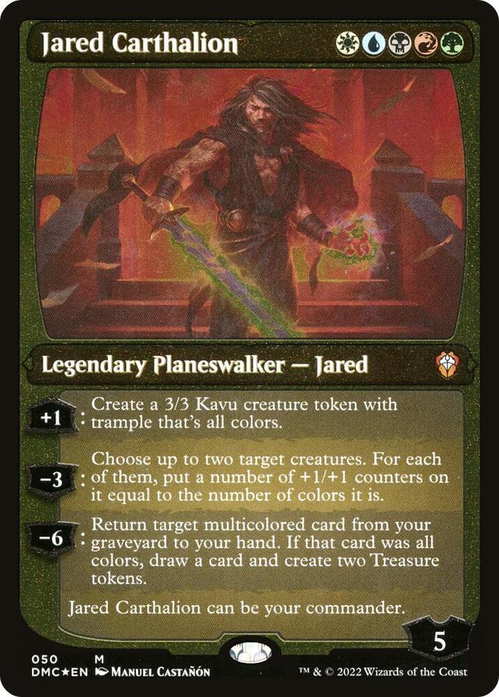 Jared Carthalion Display Commander Thick Stock 50 (Commander: Dominaria United)  - Foil | Good Games Adelaide SA