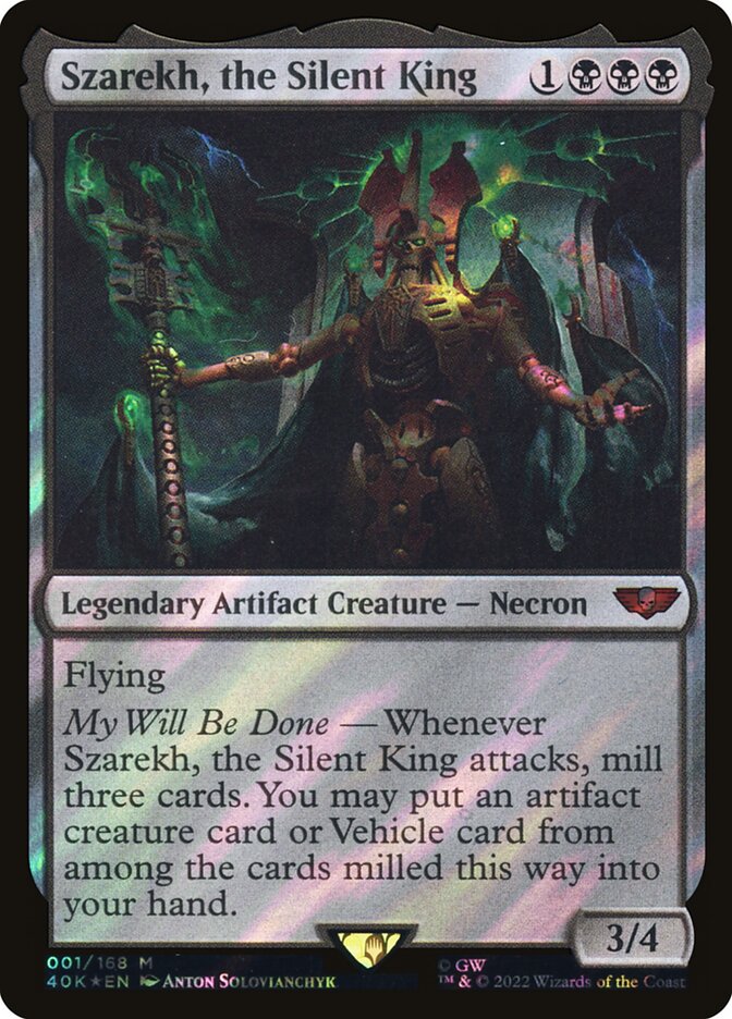 Szarekh the Silent King Surge Foil 1/617 (Universes Beyond: Warhammer 40,000)  - Surge Foil | Good Games Adelaide SA
