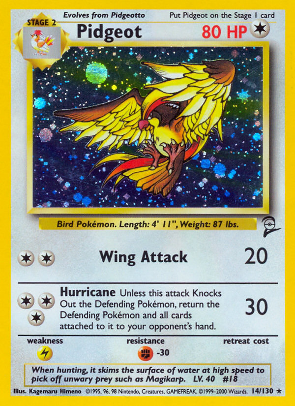 Pidgeot (14/130) [Base Set 2] | Good Games Adelaide SA