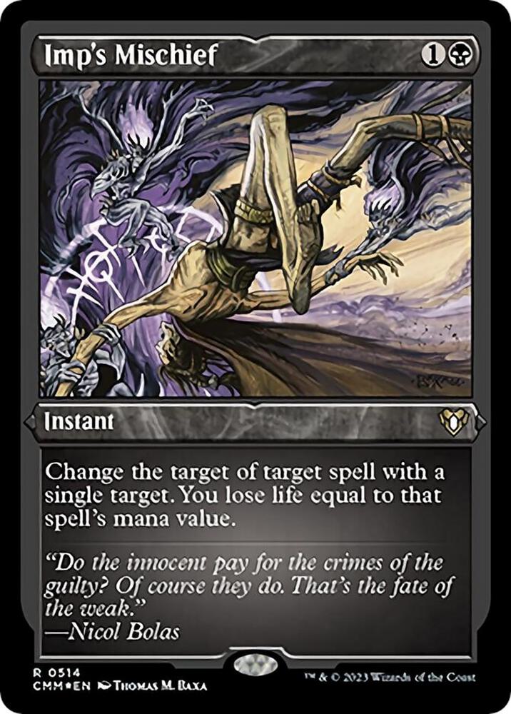 Imp's Mischief 514 (Commander Masters)  - Etched Foil | Good Games Adelaide SA