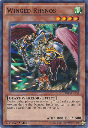 Winged Rhynos [BP03-EN030] Shatterfoil Rare | Good Games Adelaide SA
