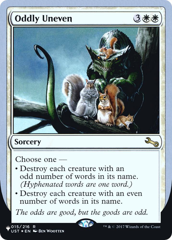 Oddly Uneven 015/216 (The List Reprints)  - Foil | Good Games Adelaide SA