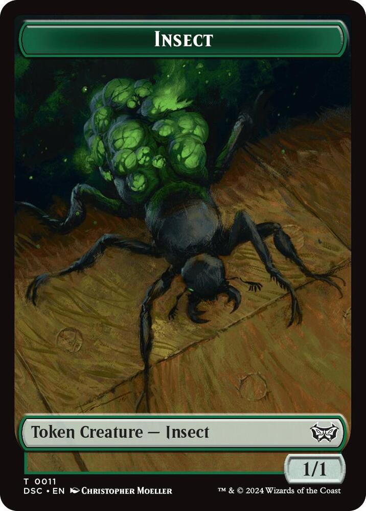 Insect 0011 Shapeshifter Double Sided Token 11 // 1 (Commander: Duskmourn: House of Horror)  | Good Games Adelaide SA