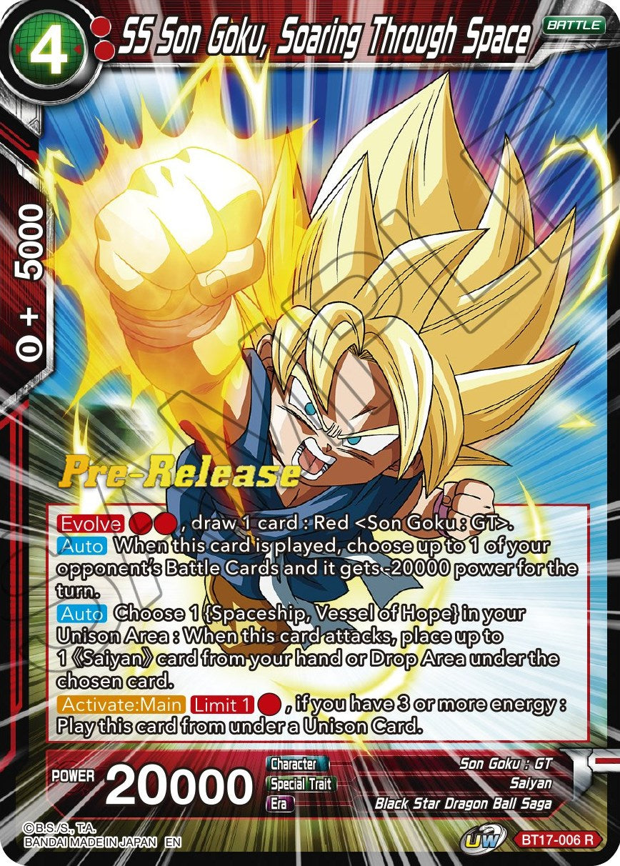 SS Son Goku, Soaring Through Space (BT17-006) [Ultimate Squad Prerelease Promos] | Good Games Adelaide SA