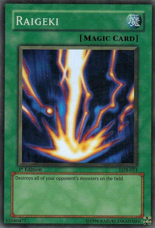 Raigeki [LOB-053] Super Rare | Good Games Adelaide SA