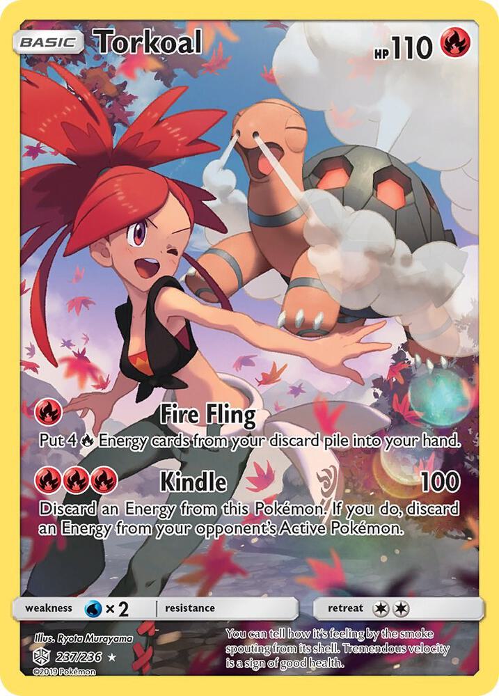 Torkoal Secret 237/236 (SM - Cosmic Eclipse)  - Holofoil | Good Games Adelaide SA