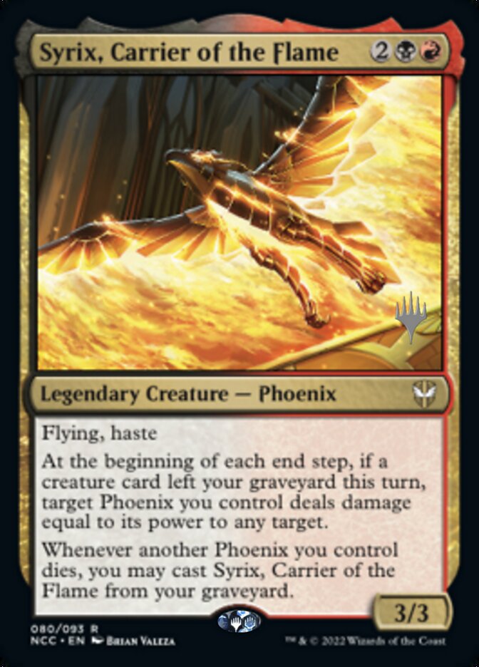 Syrix, Carrier of the Flame (Promo Pack) [Streets of New Capenna Commander Promos] | Good Games Adelaide SA