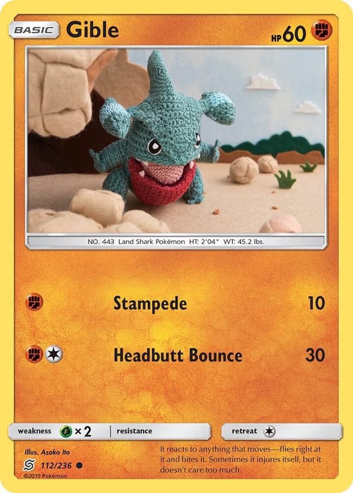 Gible 112/236 (SM - Unified Minds)  | Good Games Adelaide SA