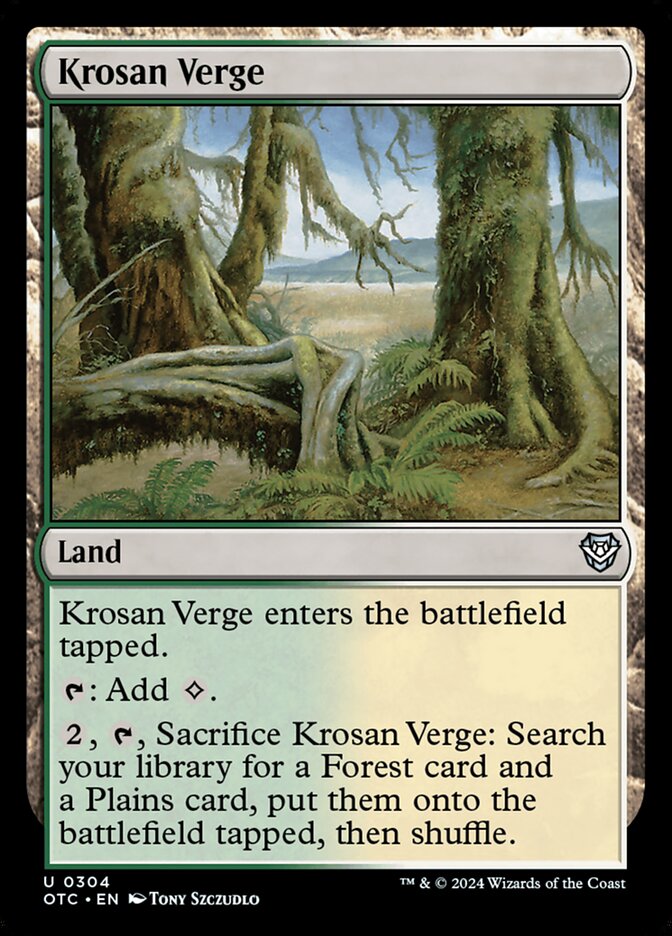 Krosan Verge 304 (Commander: Outlaws of Thunder Junction)  | Good Games Adelaide SA