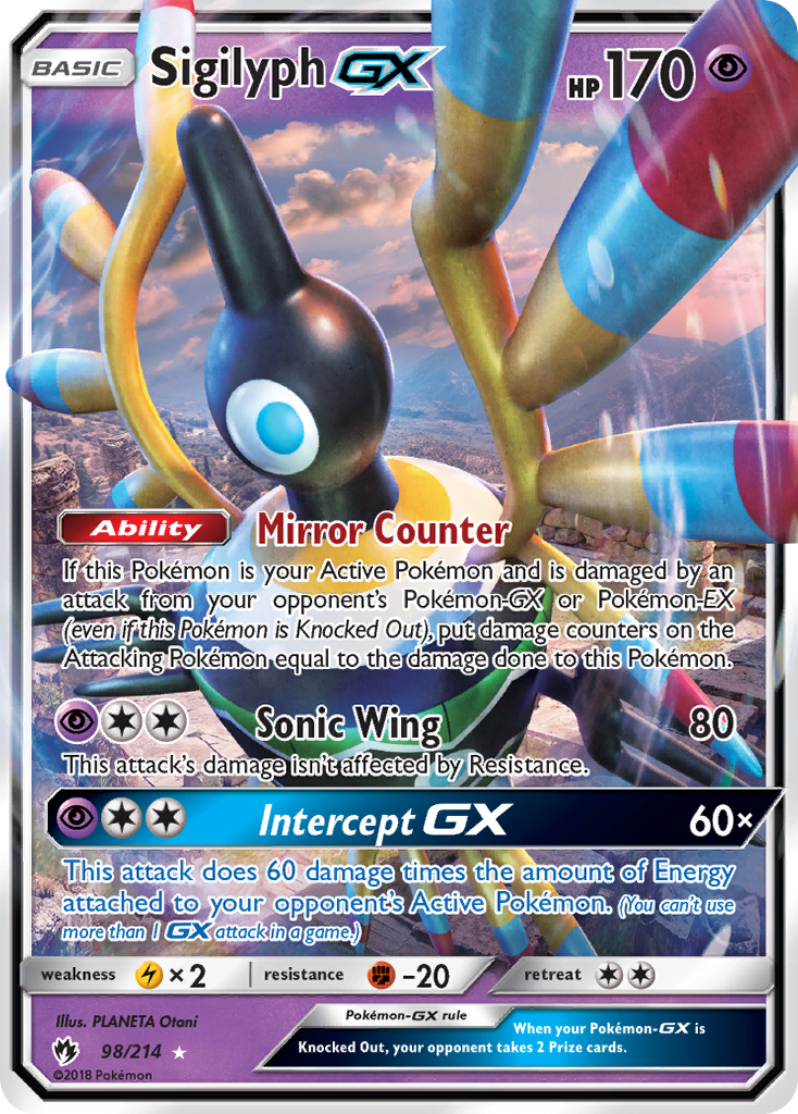 Sigilyph GX (98/214) [Sun & Moon: Lost Thunder] | Good Games Adelaide SA