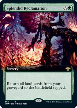 Splendid Reclamation Extended Art 393 (Innistrad: Crimson Vow)  - Foil | Good Games Adelaide SA