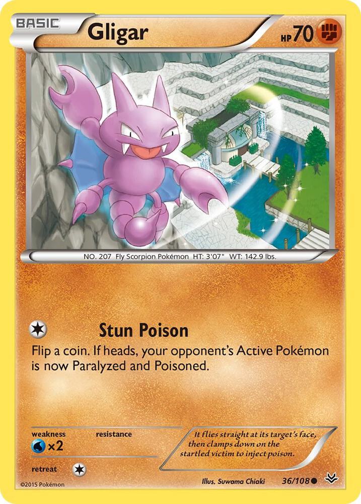 Gligar 36/108 (XY - Roaring Skies)  | Good Games Adelaide SA