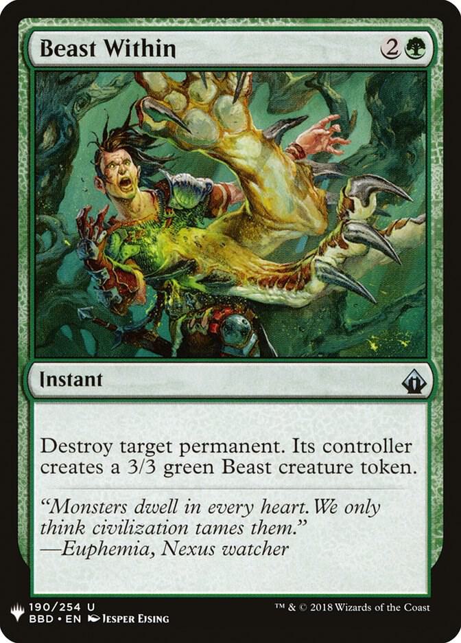 Beast Within BBD 190 (The List Reprints)  | Good Games Adelaide SA