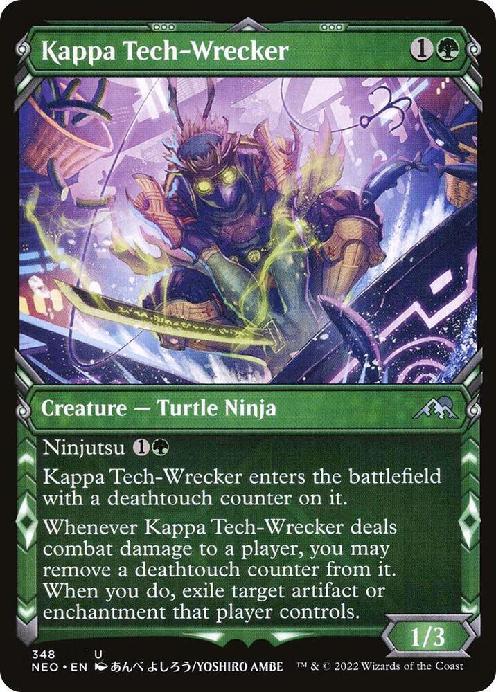 Kappa Tech-Wrecker 348 (Kamigawa: Neon Dynasty)  - Showcase Foil | Good Games Adelaide SA