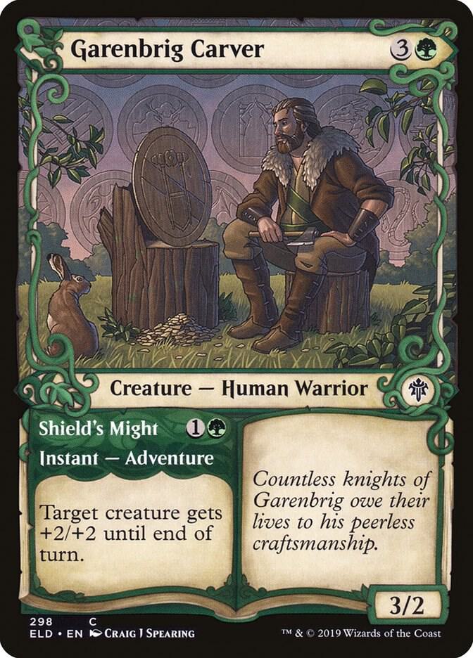 Garenbrig Carver // Shield's Might 298 (Throne of Eldraine)  - Foil | Good Games Adelaide SA