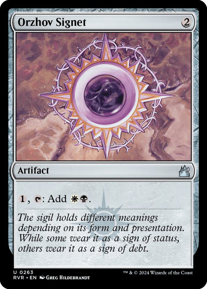 Orzhov Signet 263 (Ravnica Remastered)  - Foil | Good Games Adelaide SA