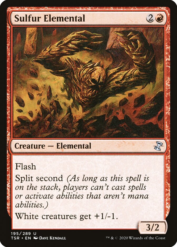 Sulfur Elemental 195 (Time Spiral: Remastered)  - Foil | Good Games Adelaide SA