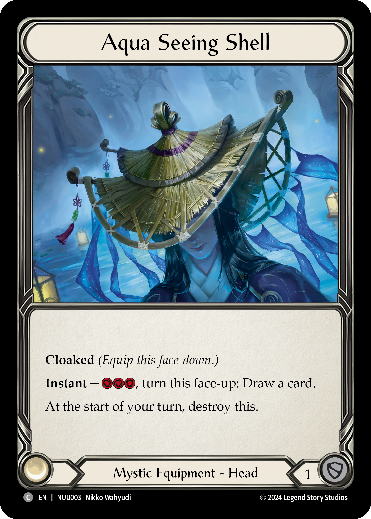 Aqua Seeing Shell [NUU003] (Part of the Mistveil Nuu Blitz Deck) | Good Games Adelaide SA