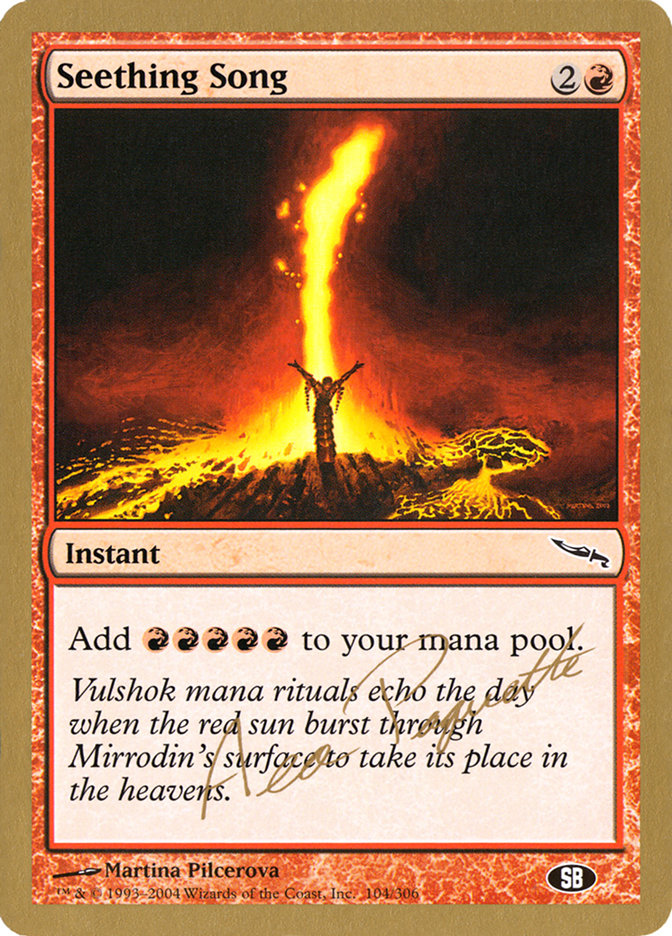 Seething Song (Aeo Paquette) (SB) [World Championship Decks 2004] | Good Games Adelaide SA