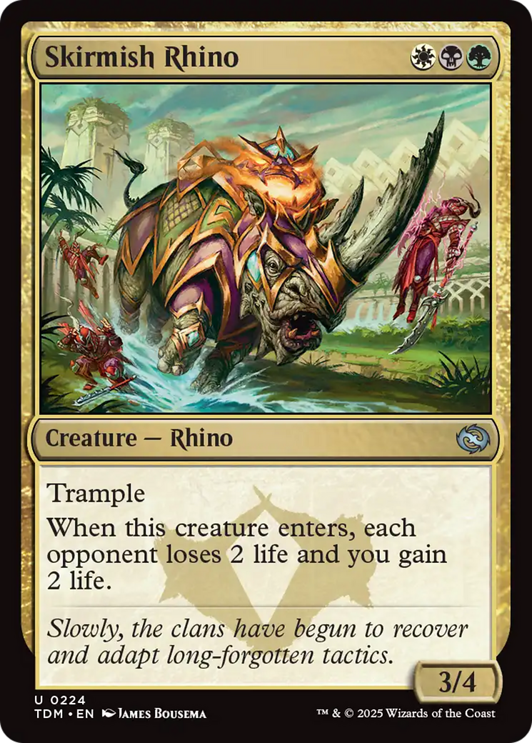 Skirmish Rhino (224) [Tarkir: Dragonstorm] | Good Games Adelaide SA