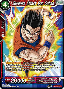 Surprise Attack Son Gohan (Starter Deck - Pride of the Saiyans) (SD15-04) [Cross Spirits] | Good Games Adelaide SA